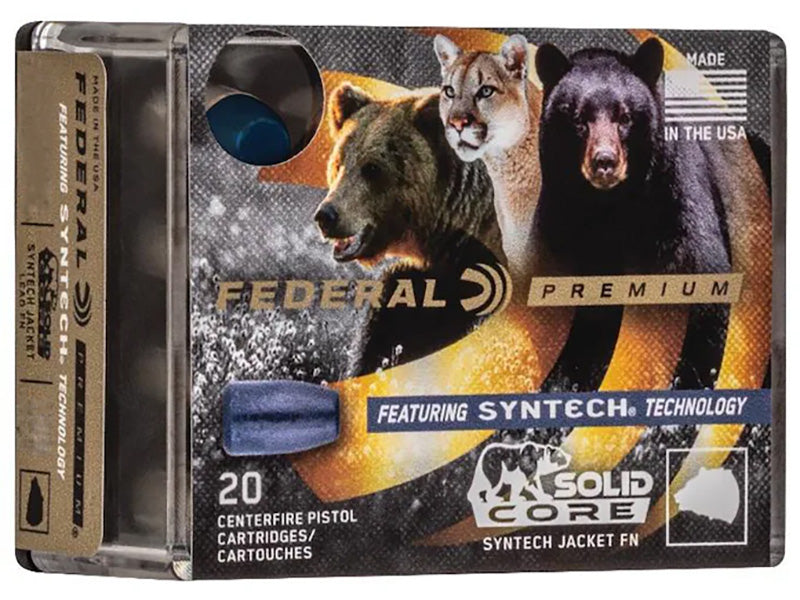 Federal .45 ACP/Auto Premium Personal Defense Punch Solid Core Synthetic Flat Nose 240 Grain 20/Box