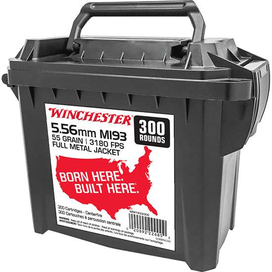 Winchester 5.56x45mm NATO M193 Full Metal Jacket 55 Grain 300/Box