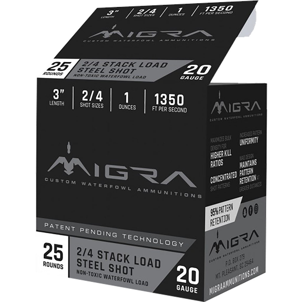 Migra 20 Gauge Combinational #2 / 4 1 oz 3 in 25/Box