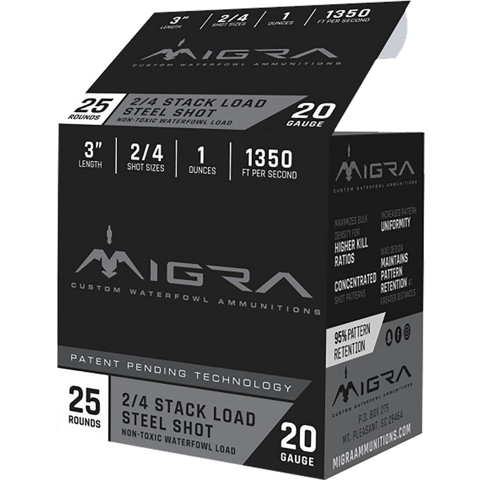 Migra 20 Gauge Combinational #2 / 4 1 oz 3 in 25/Box