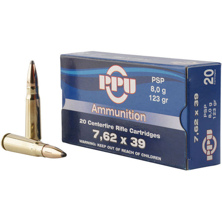 Prvi Partizan 7.62x39mm Metric Rifle Pointed Soft Point 123 Grain 20/Box [Item 2347]