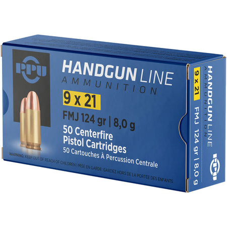 Prvi Partizan 9x21mm IMI  Full Metal Jacket 124 Grain 50/Box