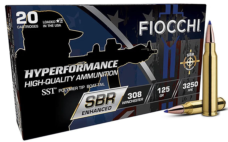 Fiocchi .308 Win / 7.62x51mm Hyperformance SBR Enhanced Super Shock Tip 125 Grain 20/Box