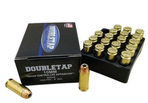 DoubleTap 10mm Auto Controlled Expansion Jacketed Hollow Point 180 Grain 20/Box
