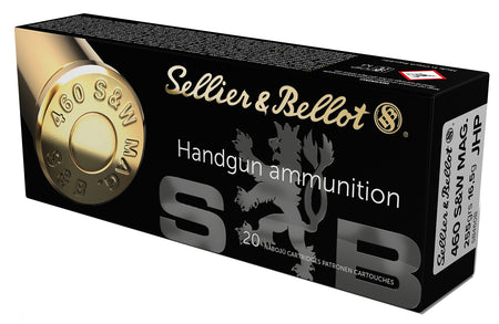 Sellier and Bellot .460 S&W Mag Handgun Jacketed Hollow Point 255 Grain 20/Box