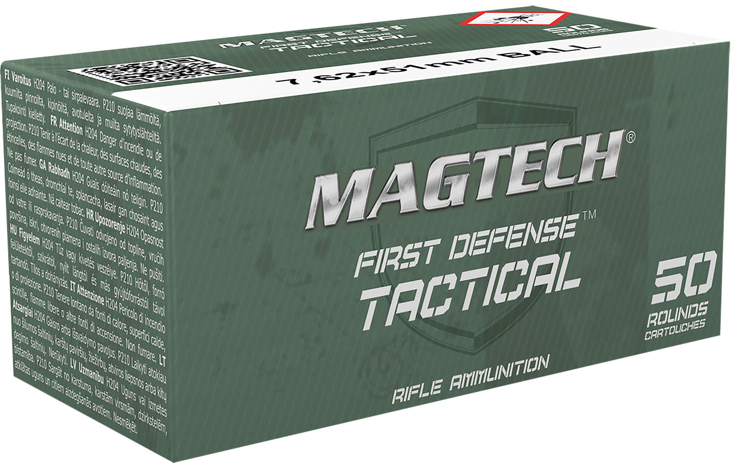 Magtech .308 Win / 7.62x51mm First Defense Tactical M80 Full Metal Jacket 147 Grain 50/Box