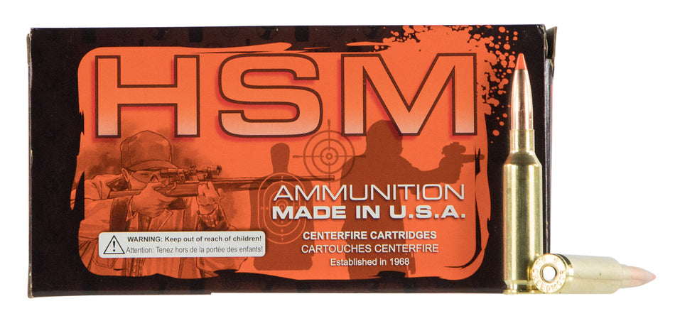 HSM .308 Win / 7.62x51mm Match Sierra MatchKing Boat Tail Hollow Point 168 Grain 20/Box
