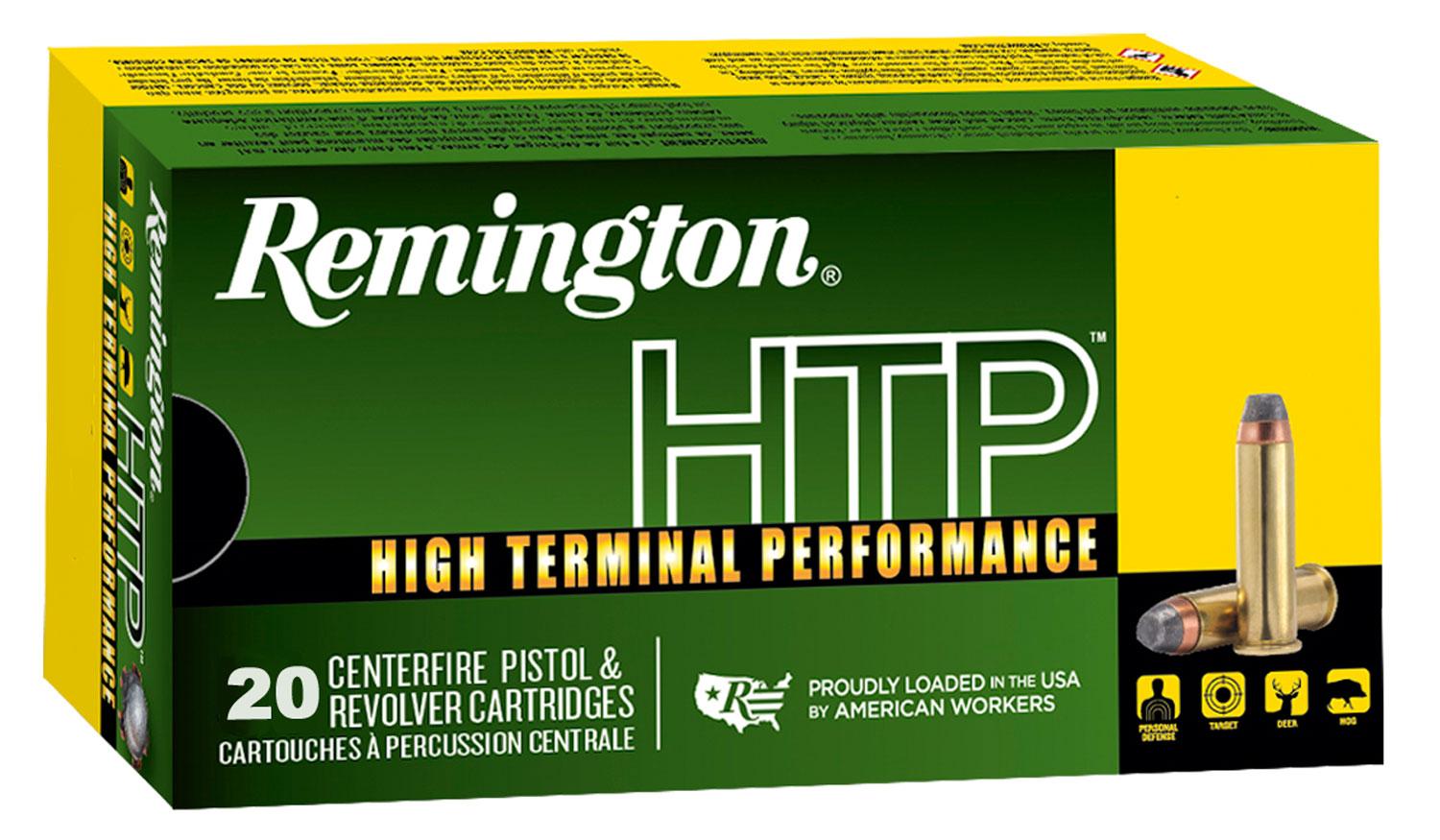 Remington .357 Magnum HTP Semi Jacketed Hollow Point 110 Grain 20/Box