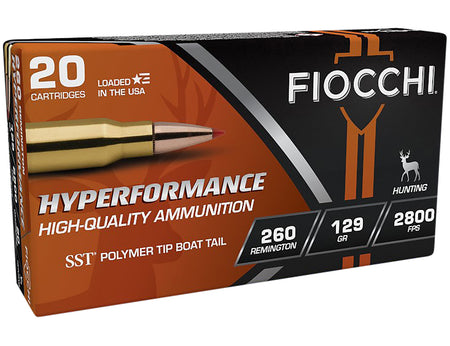 Fiocchi .260 Remington Hyperformance Super Shock Tip 129 Grain 20/Box