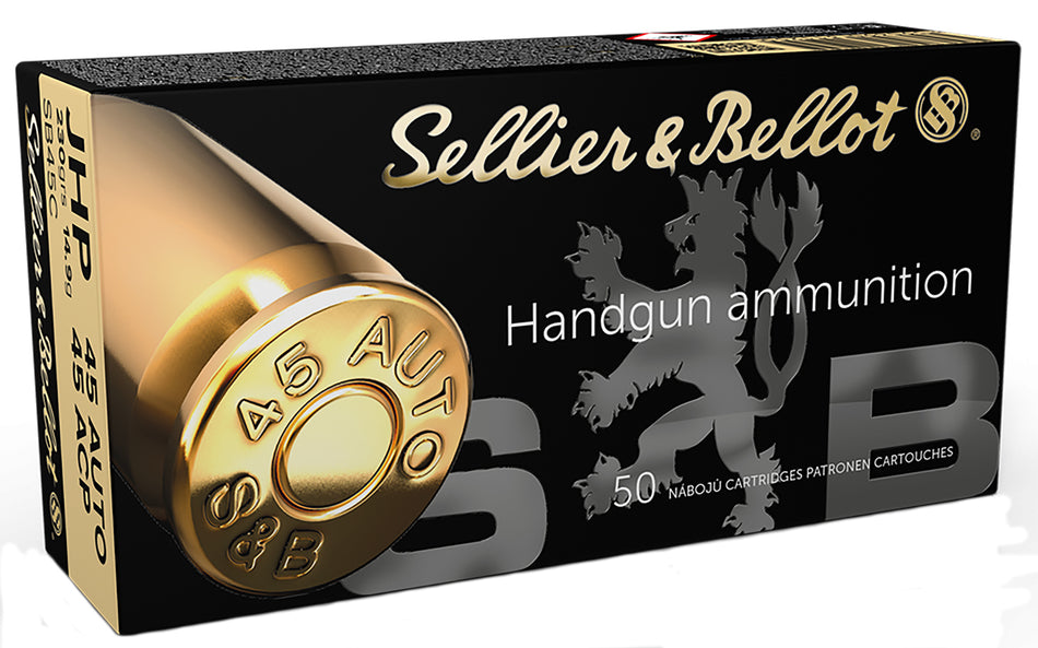Sellier and Bellot .45 ACP/Auto Handgun Jacketed Hollow Point 230 Grain 50/Box