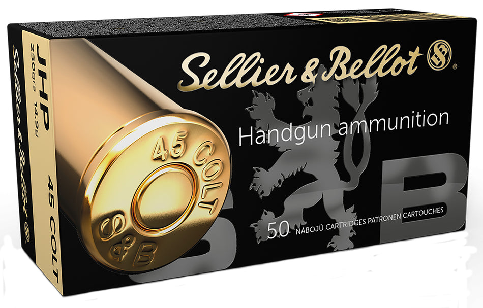 Sellier and Bellot .45 Long Colt Handgun Jacketed Hollow Point 230 Grain 50/Box