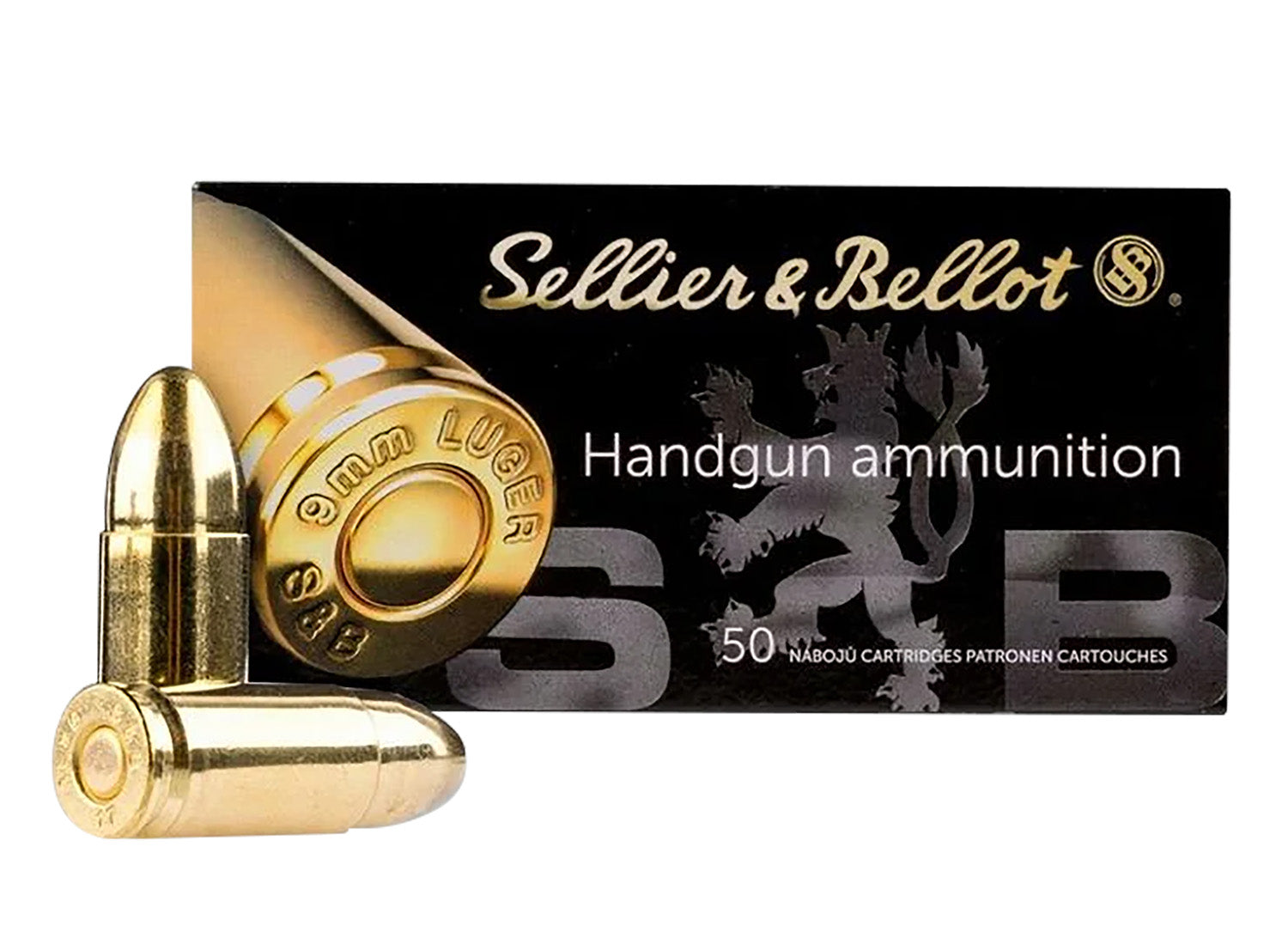 Sellier and Bellot 9mm Luger / Parabellum NATO Full Metal Jacket 124 Grain 50/Box