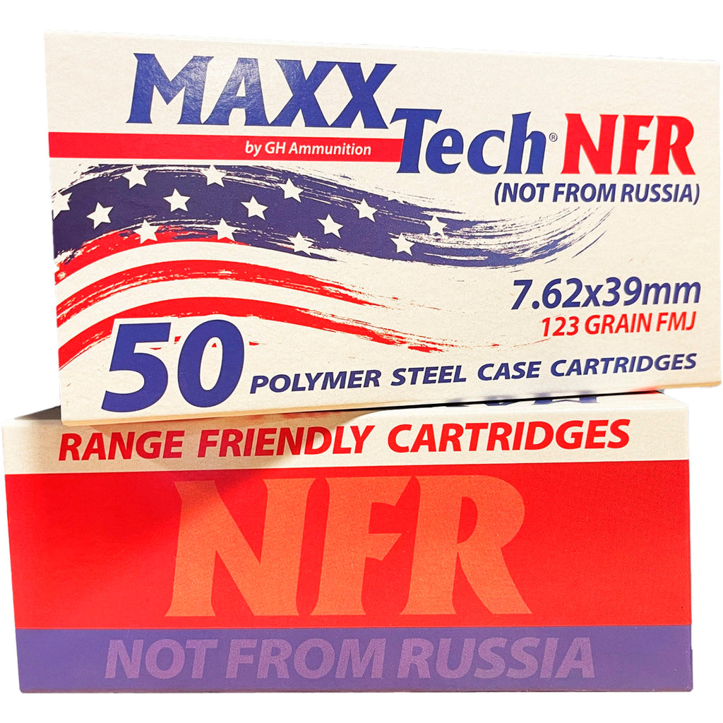 MaxxTech 7.62x39mm NFR Full Metal Jacket 123 Grain 50/Box