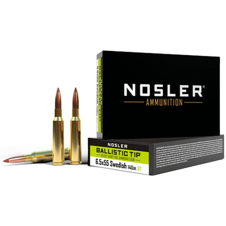 Nosler 6.5x55mm Swedish Ballistic Tip Polymer Tip 140 Grain 20/Box