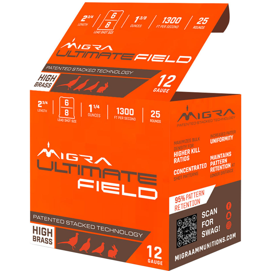 Migra 12 Gauge Migra Ammunitions Migra Dove & Field #6 / 8 1-3/8 oz 2.75 in 25/Box