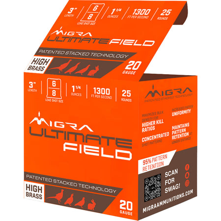 Migra 20 Gauge  #6 / 8 1-1/4 oz 3 in 25/Box