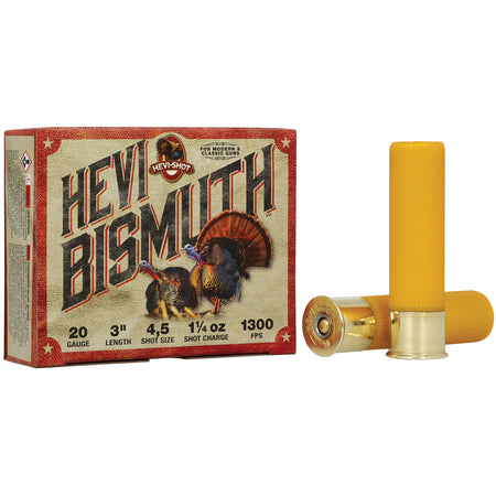 HEVI-Shot 20 Gauge HEVI-Bismuth Turkey #4 / 5 1-1/4 oz 3 in 5/Box