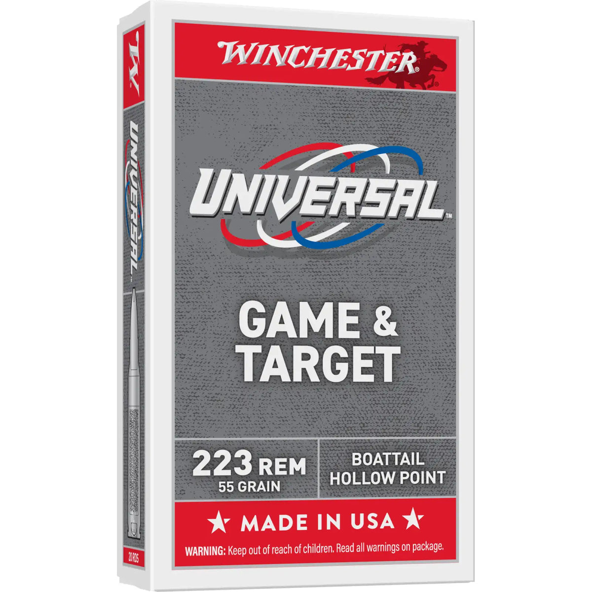 Winchester .223 Remington UNIVERSAL Full Metal Jacket 55 Grain 20/Box