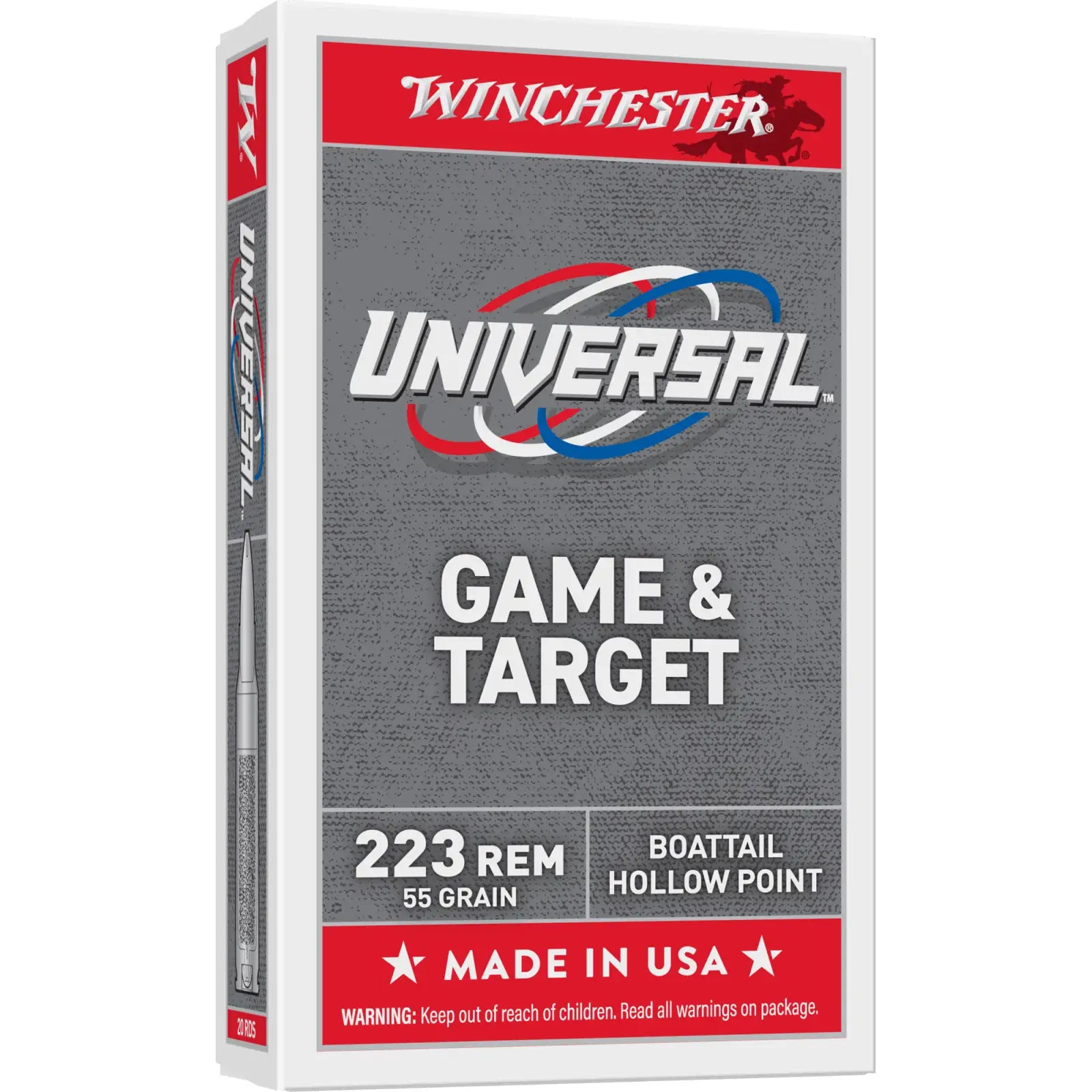 Winchester .223 Remington UNIVERSAL Full Metal Jacket 55 Grain 20/Box