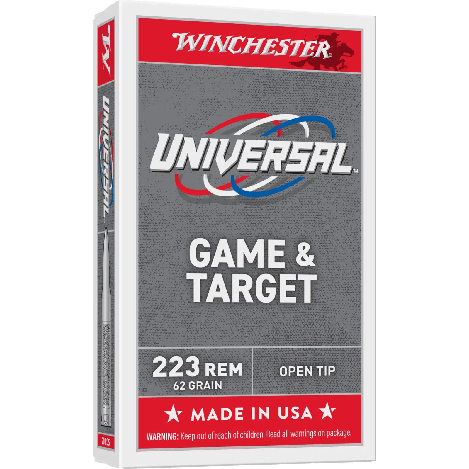 Winchester .223 Remington UNIVERSAL Full Metal Jacket 62 Grain 20/Box