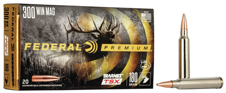Federal .300 Winchester Mag Premium Barnes TSX 180 Grain 20/Box