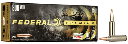 Federal .300 WSM Premium Barnes TSX 180 Grain 20/Box