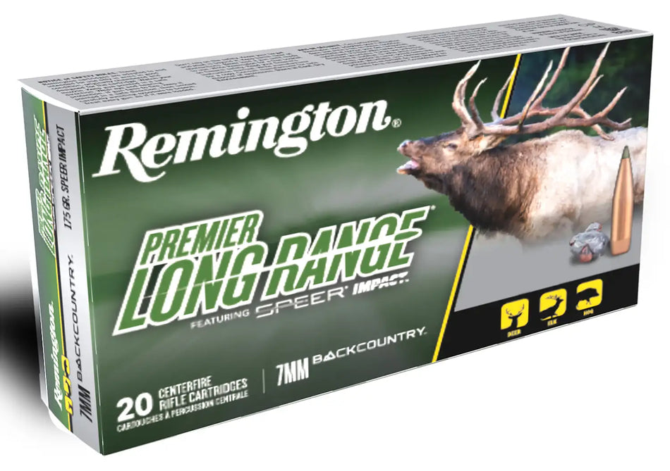 REMINGTON RLR7BC 7MM BACKCOUNTRY 175GR PLR SPEER IMPACT 20RD/BX 10BX/CS