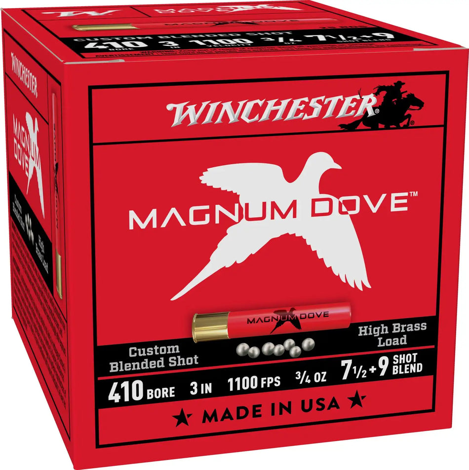 WINCHESTER 410 GA 3" 7.5&9 MAGNUM DOVE 3/4 OZ 25RD/BX 10BX/CS