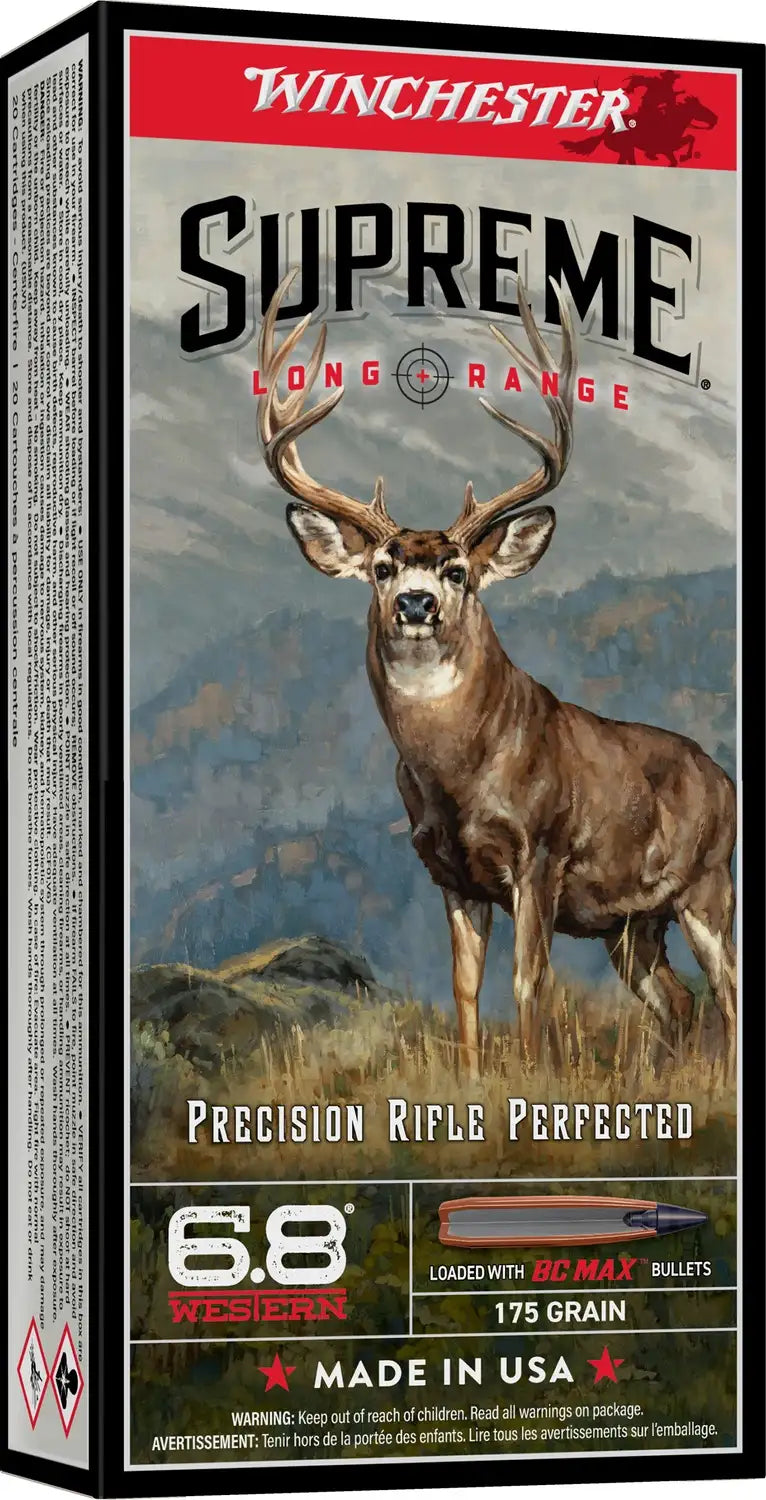 WINCHESTER 6.8 WESTERN 170 GR BC MAX 20RD/BX 10BX/CS