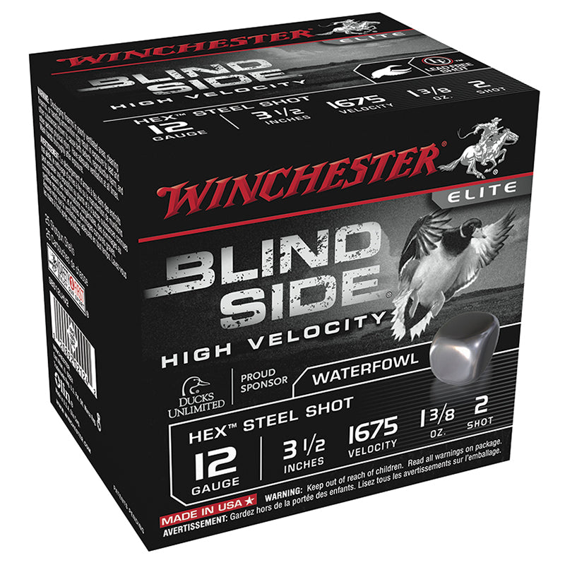 Winchester 12 Gauge BLIND SIDE High Velocity Hunting #2 1-3/8 oz 3.5 in 25/Box