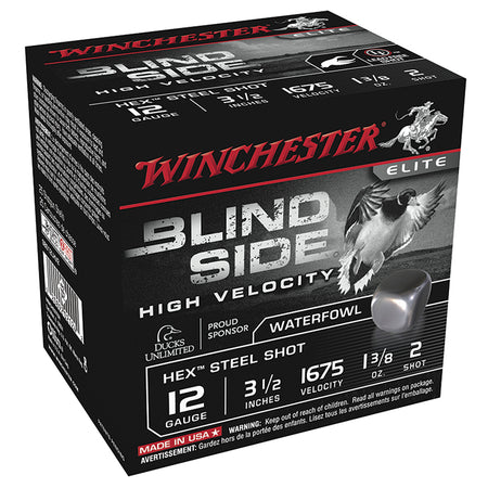 Winchester 12 Gauge BLIND SIDE High Velocity Hunting #2 1-3/8 oz 3.5 in 25/Box
