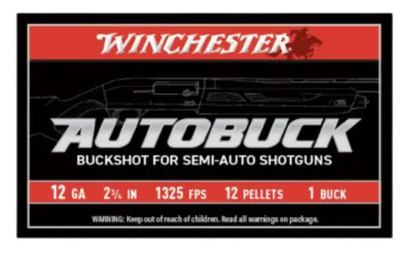 WINCHESTER 12 GA 2-3/4" BUCKSHOT 1 5RD/BX 50BX/CS