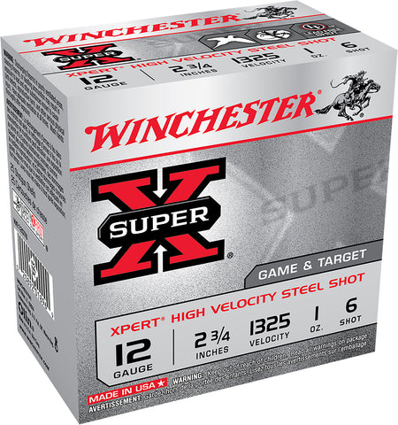 Winchester 12 Gauge Xpert Game & Target HIgh Velocity California Certified Nonlead Ammunition #6 1 oz 2.75 in 100/Box
