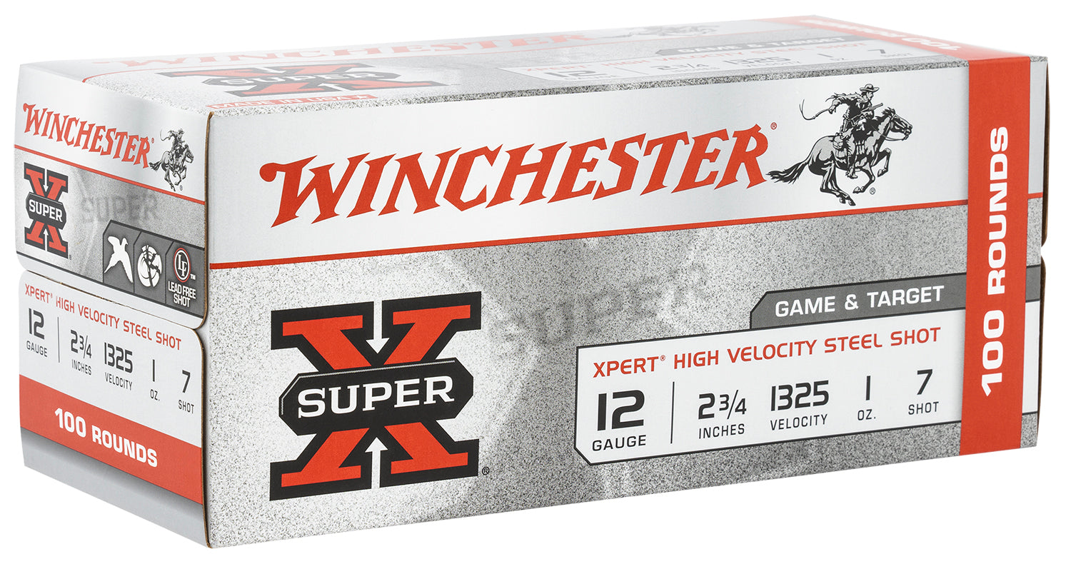 Winchester 12 Gauge Xpert Game & Target HIgh Velocity California Certified Nonlead Ammunition Value Pack #7 1 oz 2.75 in 100/Box