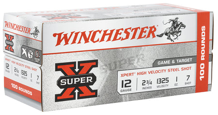 Winchester 12 Gauge Xpert Game & Target HIgh Velocity California Certified Nonlead Ammunition Value Pack #7 1 oz 2.75 in 100/Box