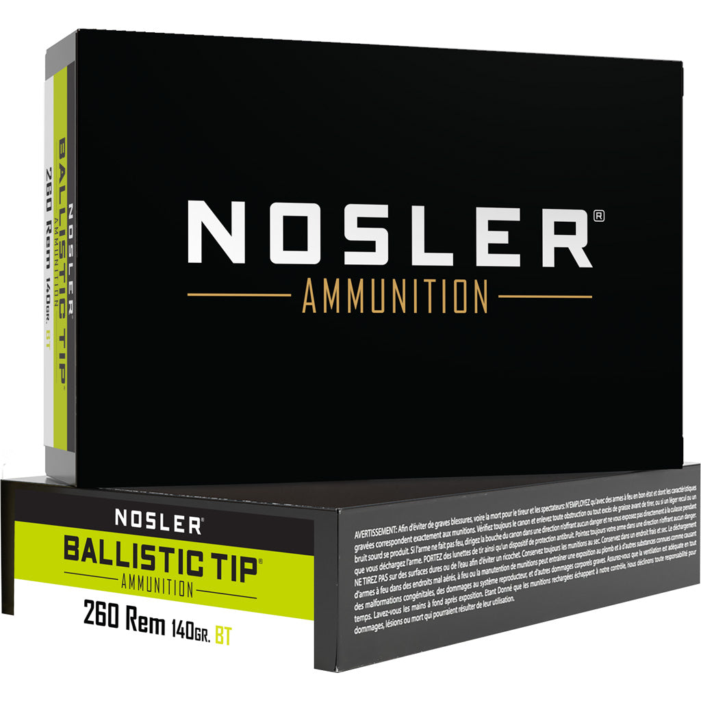 Nosler .260 Remington Ballistic Tip SP 140 Grain 20/Box