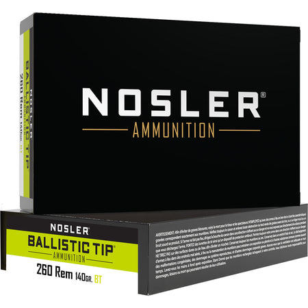 Nosler .260 Remington Ballistic Tip SP 140 Grain 20/Box