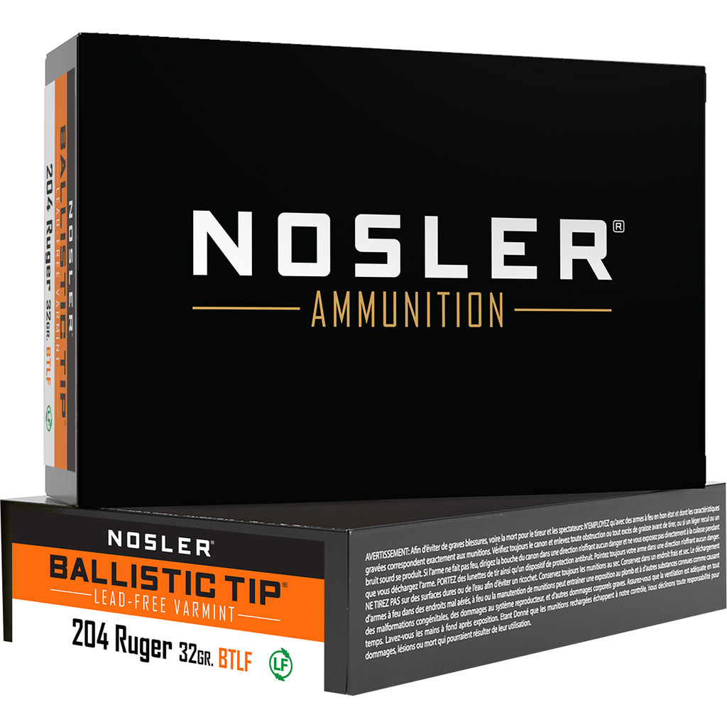 Nosler .204 Ruger Varmint Ballistic Tip Lead Free Ballistic Tip 32 Grain 20/Box