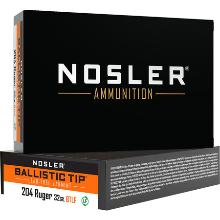Nosler .204 Ruger Varmint Ballistic Tip Lead Free Ballistic Tip 32 Grain 20/Box