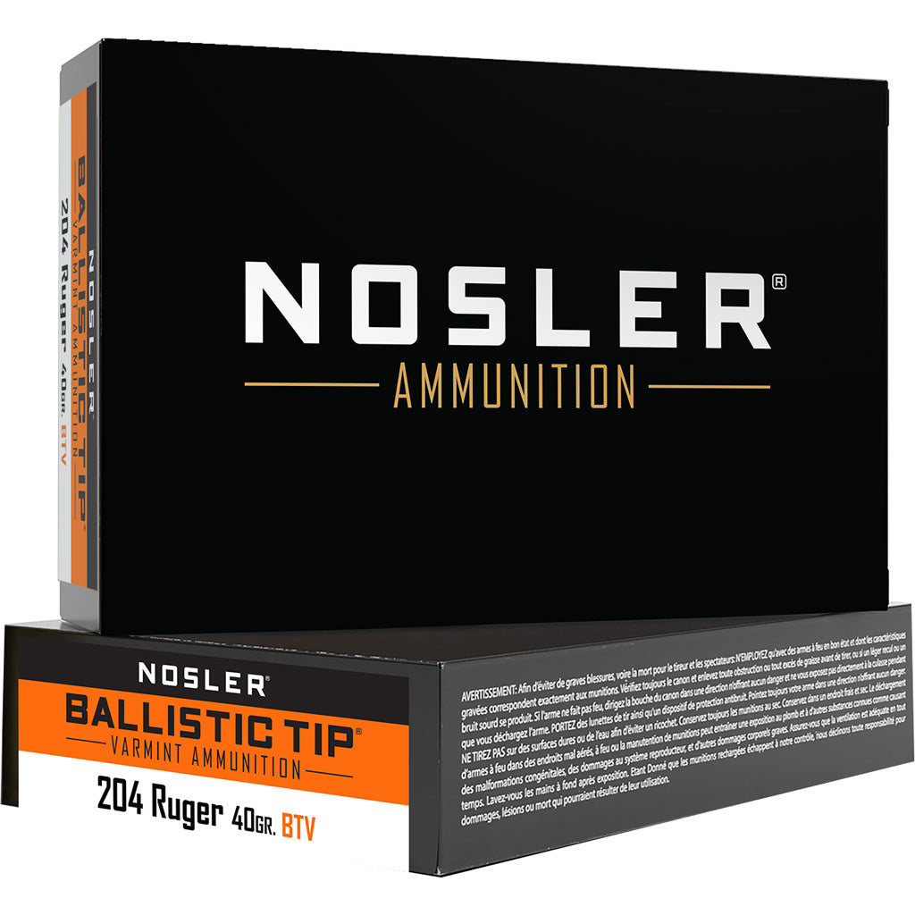 Nosler .204 Ruger Varmint Ballistic Tip SP 40 Grain 20/Box