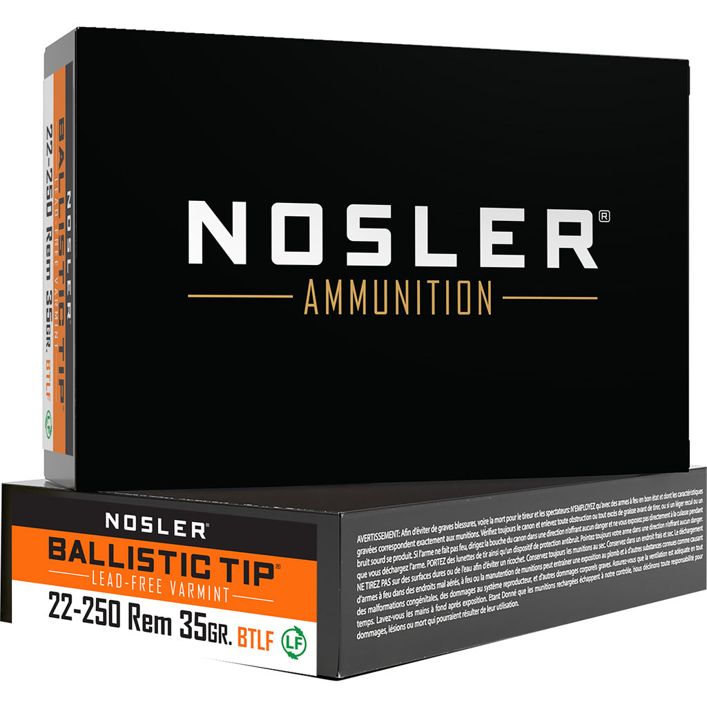 Nosler .22-250 Remington Varmint Ballistic Tip Lead Free Ballistic Tip 35 Grain 20/Box