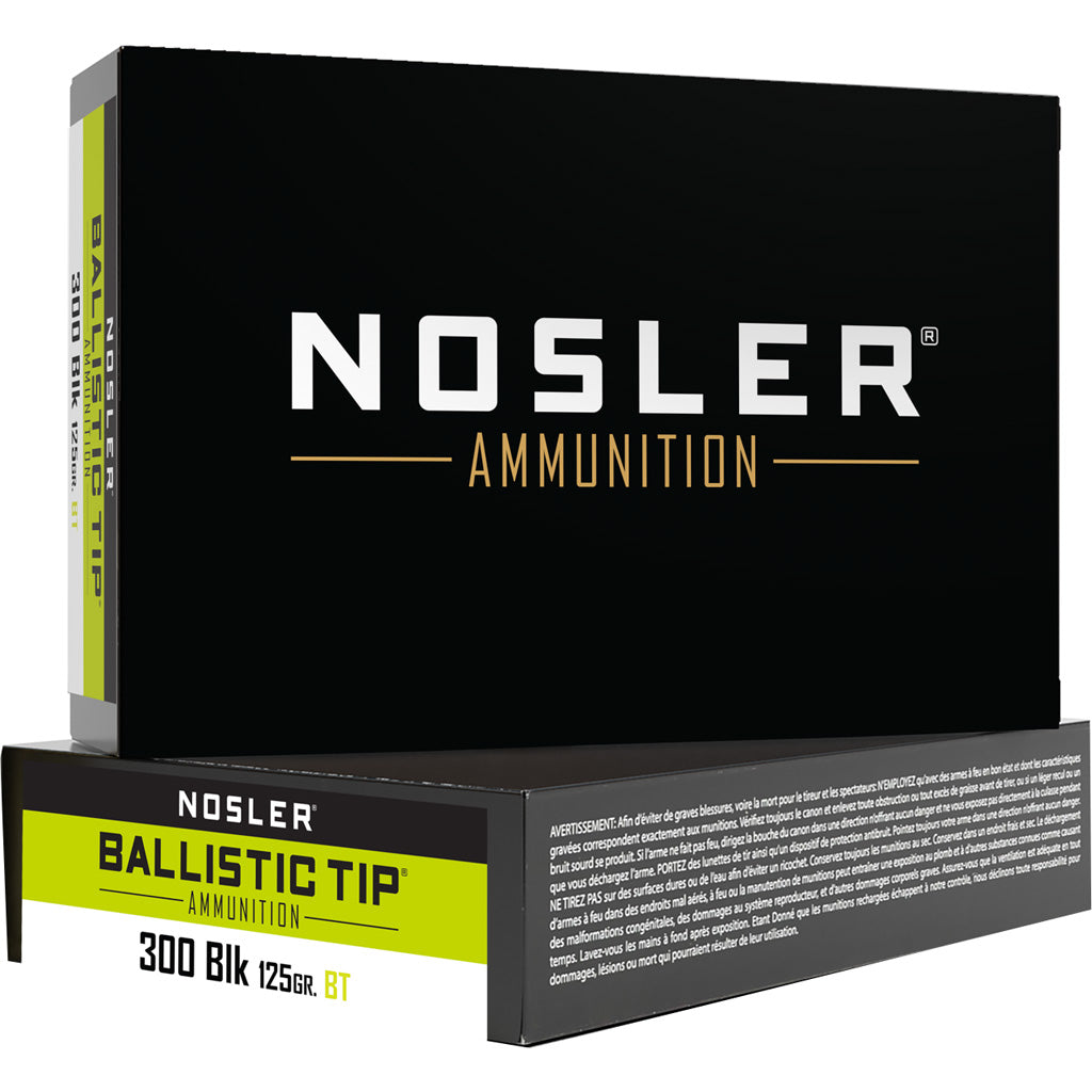 Nosler .300 AAC Blackout Ballistic Tip SP 125 Grain 20/Box