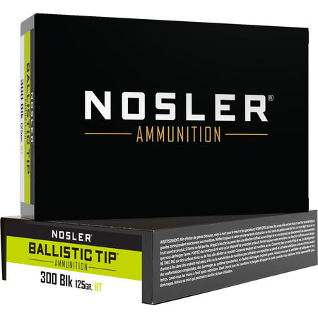Nosler .300 AAC Blackout Ballistic Tip SP 125 Grain 20/Box