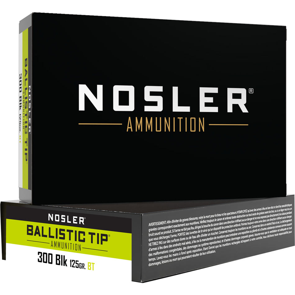Nosler .300 AAC Blackout Ballistic Tip SP 125 Grain 20/Box