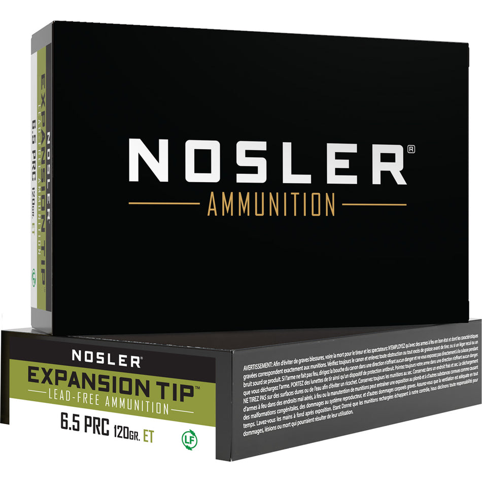 Nosler 6.5 PRC E-Tip Spitzer E-Tip Lead-Free 120 Grain 20/Box