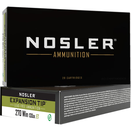 Nosler .270 Winchester Expansion Tip SP 130 Grain 20/Box