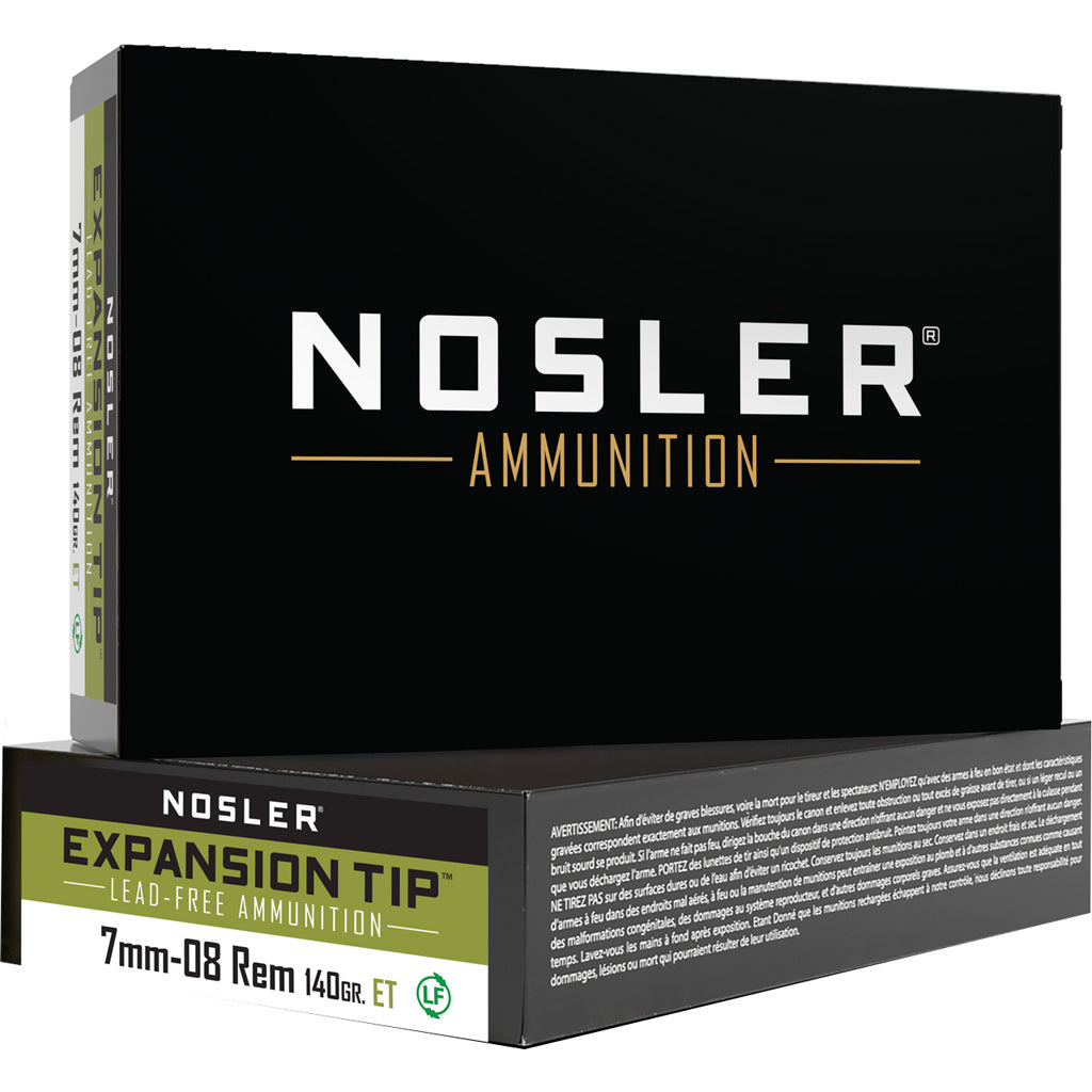 Nosler 7mm-08 Remington Expansion Tip SP 140 Grain 20/Box