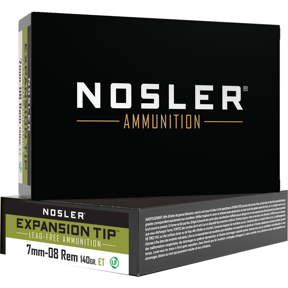 Nosler 7mm-08 Remington Expansion Tip SP 140 Grain 20/Box