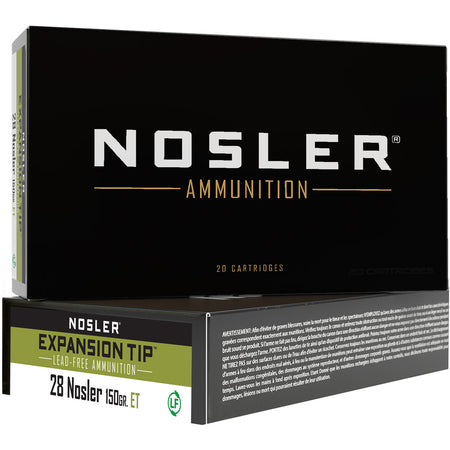 Nosler .28 Nosler Expansion Tip E-Tip Lead-Free 150 Grain 20/Box