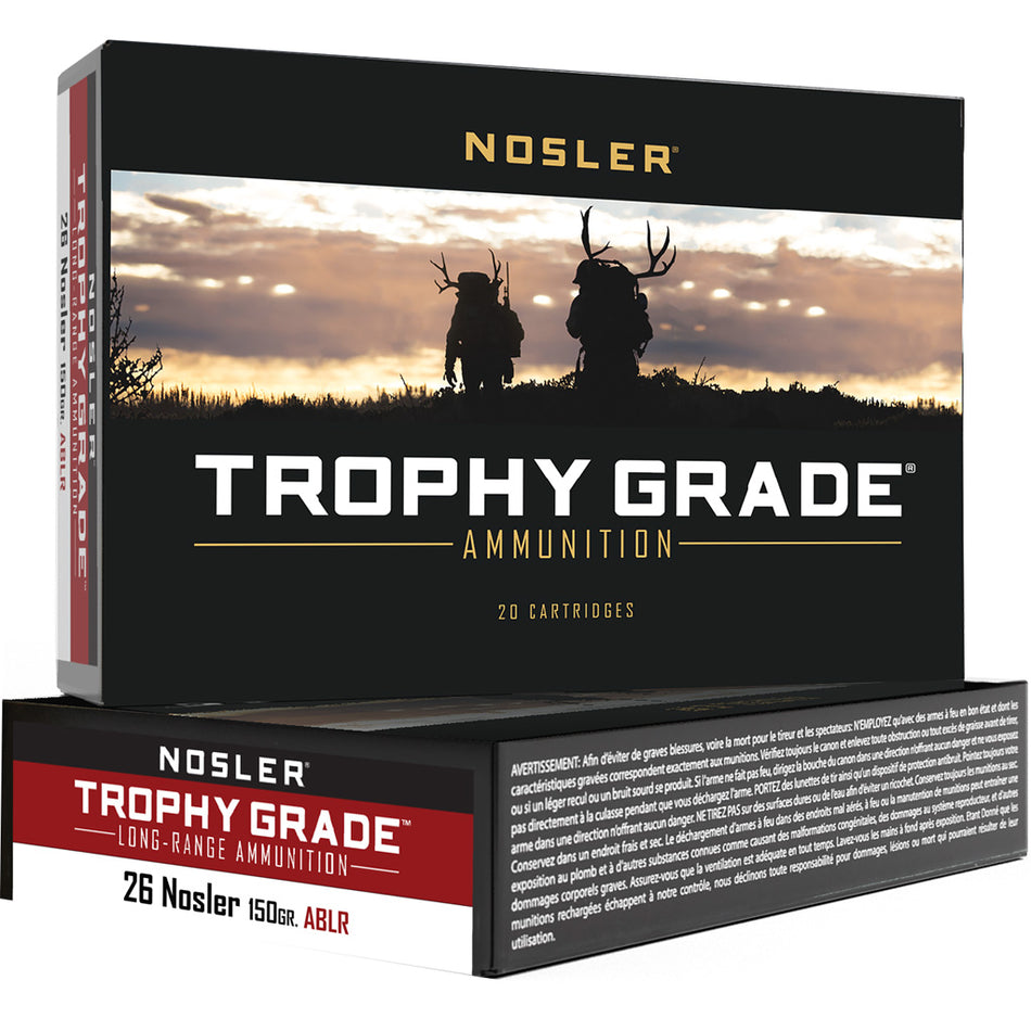 Nosler .26 Nosler Trophy Grade AccuBond Long Range Spitzer 150 Grain 20/Box